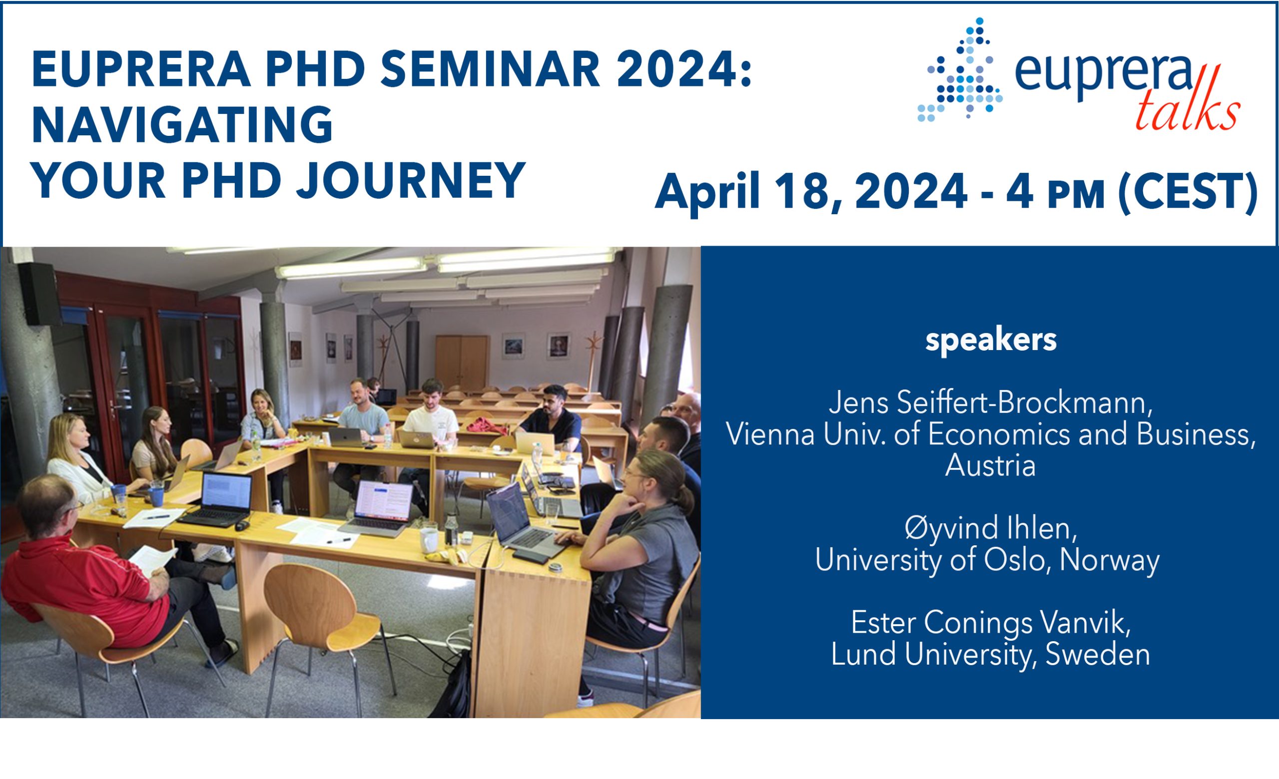 #EUPRERAtalks –  EUPRERA PhD Seminar 2024: Navigating Your PhD Journey
