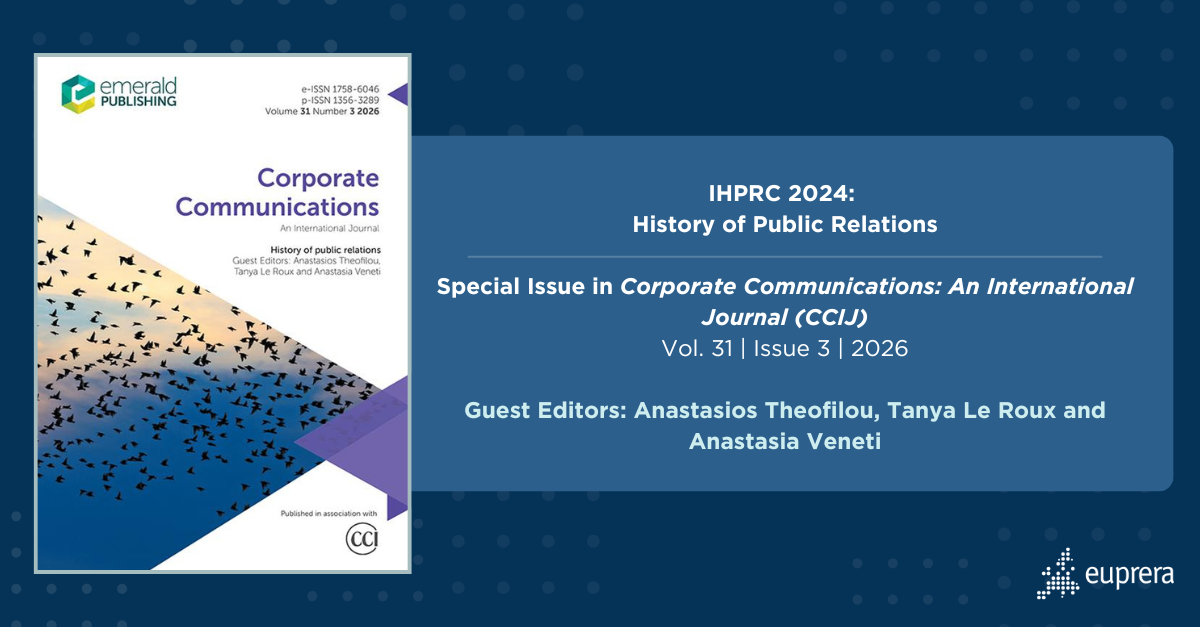 IHPRC 2024: “History of Public Relations” special issue out now in CCIJ
